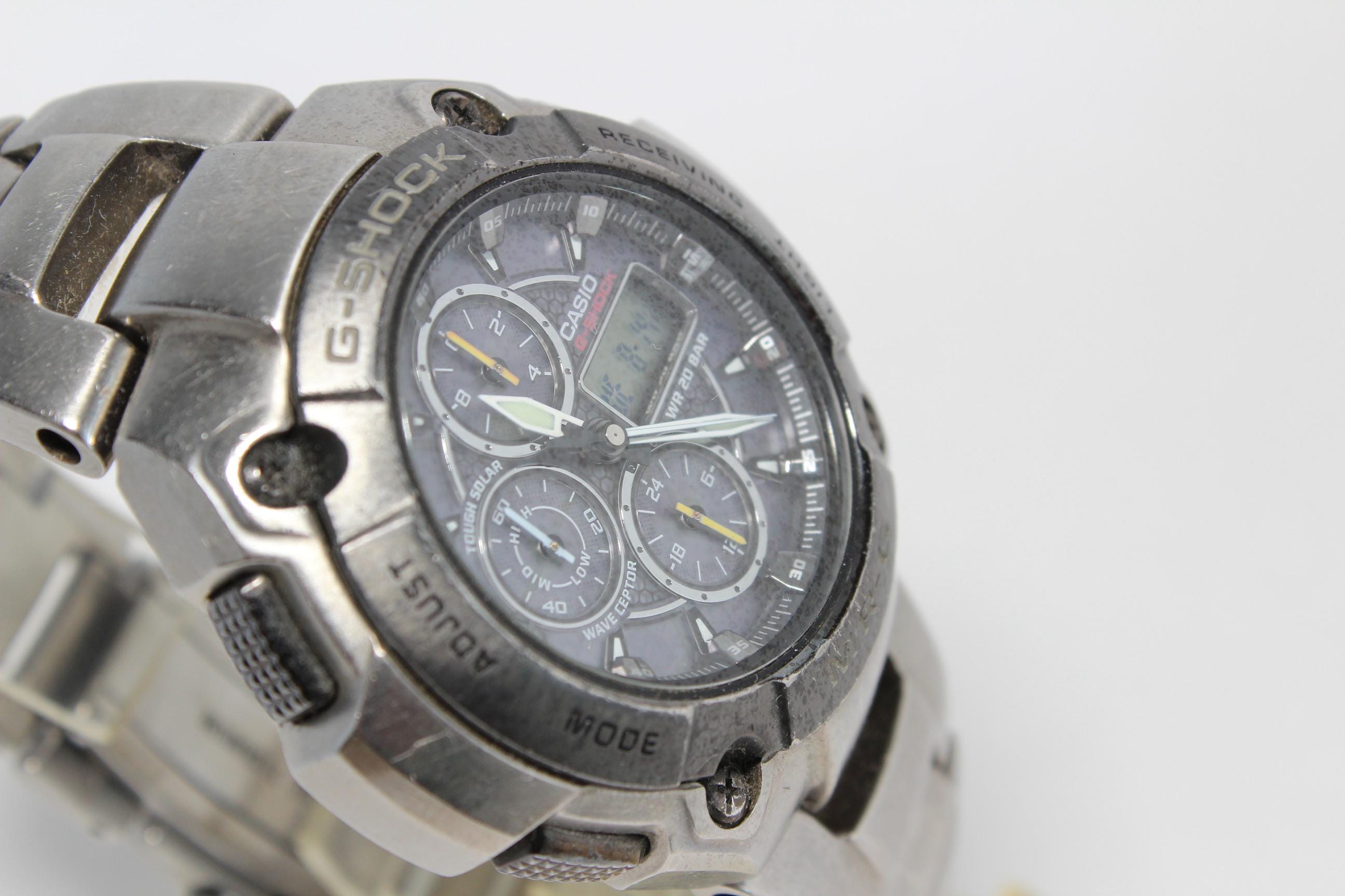 CASIO MR-G MRG-7000DJ Titanium Analog Digital Metal Band G-shock