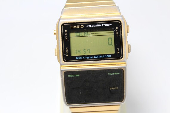 Casio DATA BANK Multi Lingual DBC-611G Gold vinta… - image 8