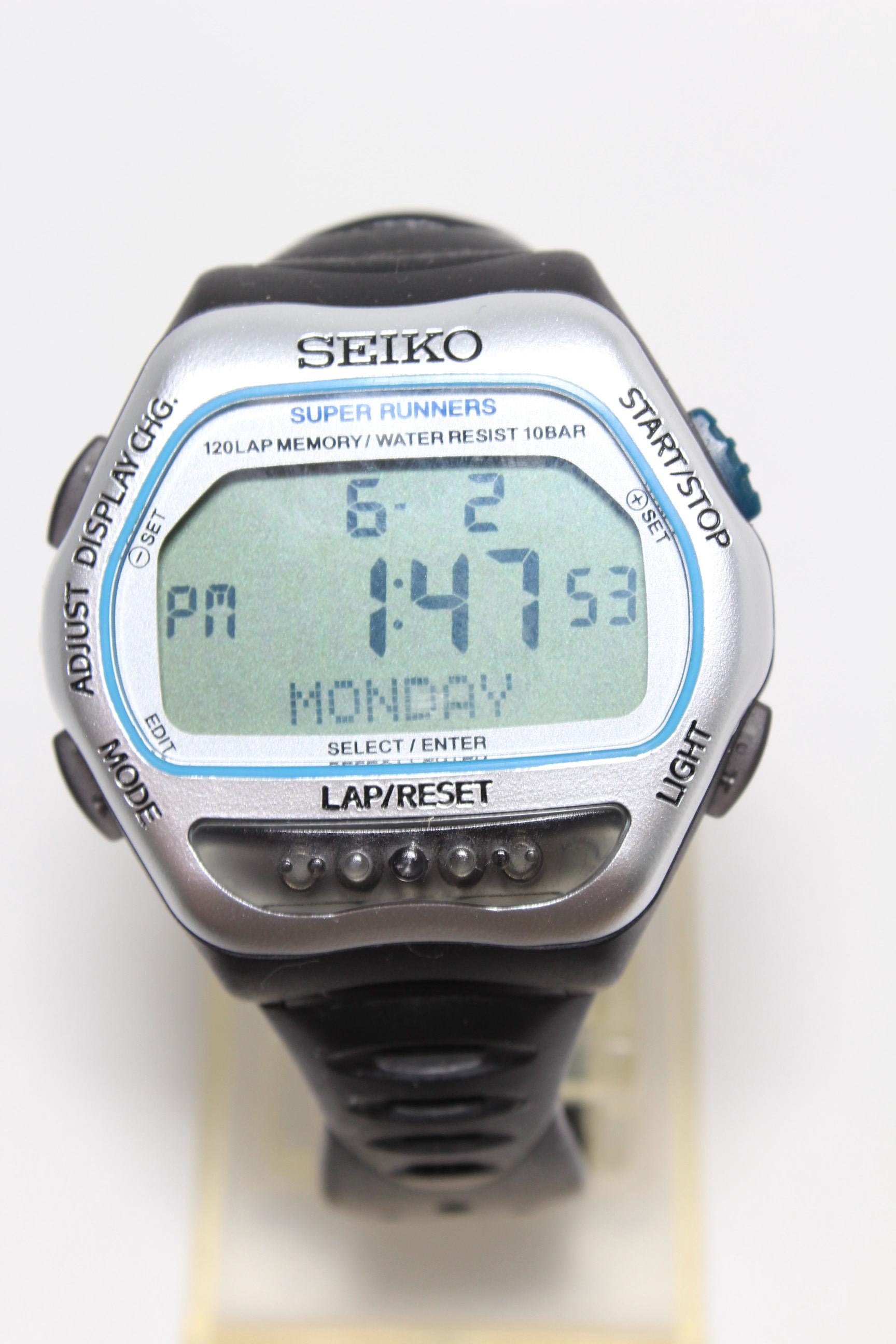 SEIKO Super Runners S650-4000 digital vintage sport watch