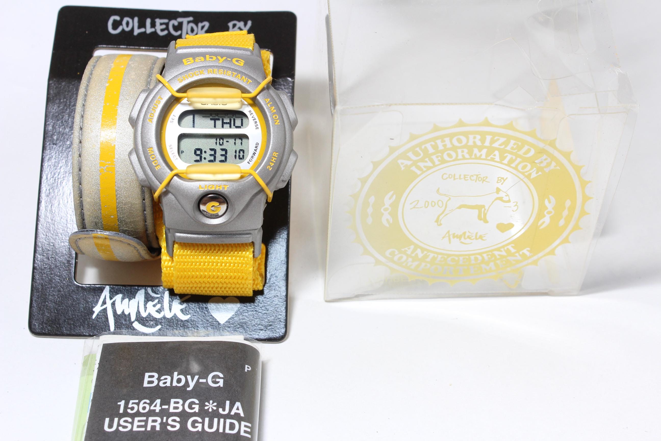 CASIO BG-350AB-9T Gray Yellow Baby-g Shock Resistant Watch Agnes B 