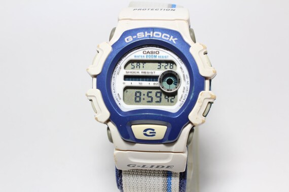 CASIO DW-004 G-LIDE Blue White Sport Watch G-shock Resistant | Etsy