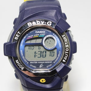 Casio BGX-170 G-LIDE Blue Yellow Baby-G shock resistant watch 