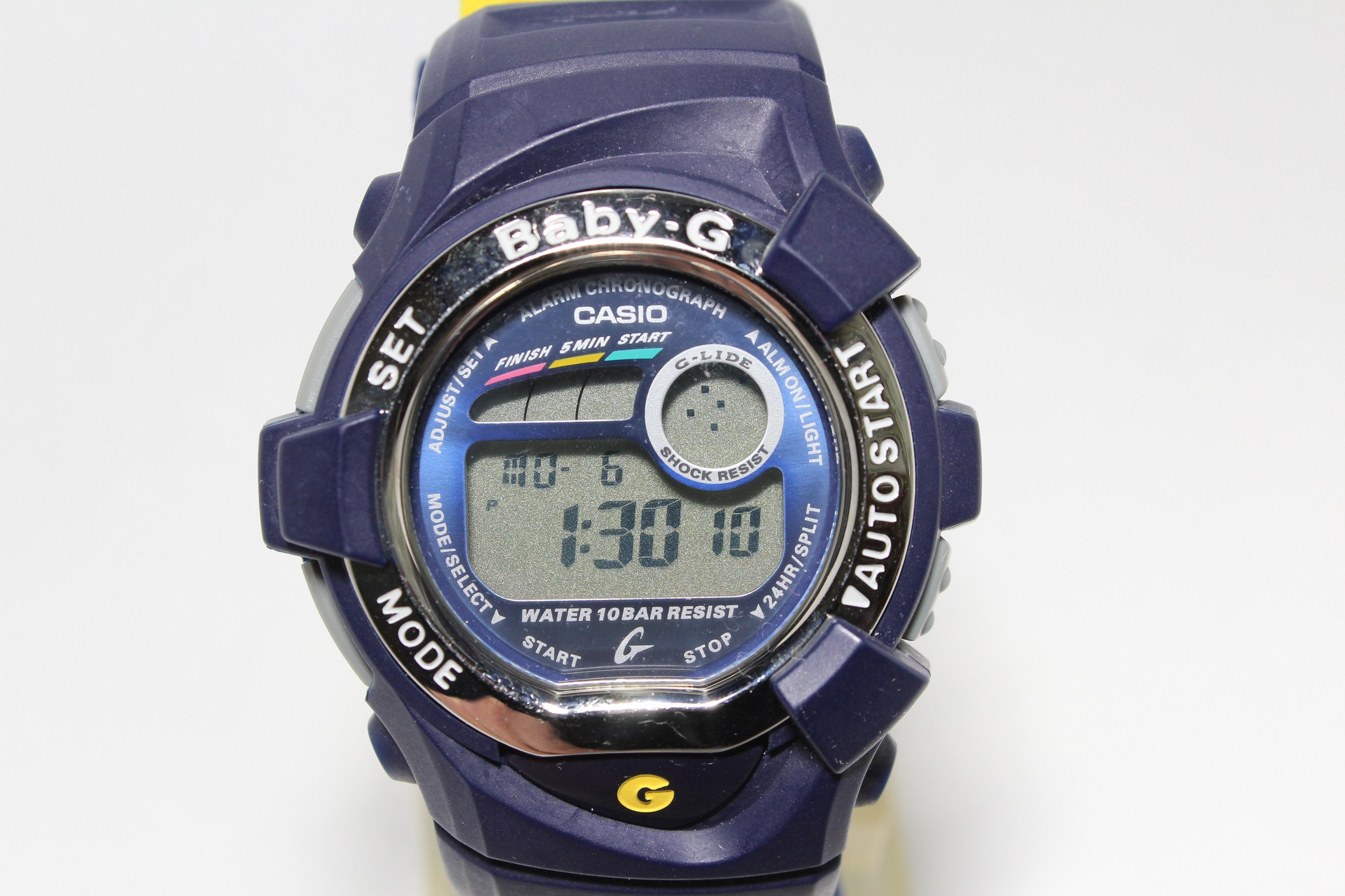 Casio BGX-170 G-LIDE Blue Yellow Baby-g Shock Resistant Watch - Etsy