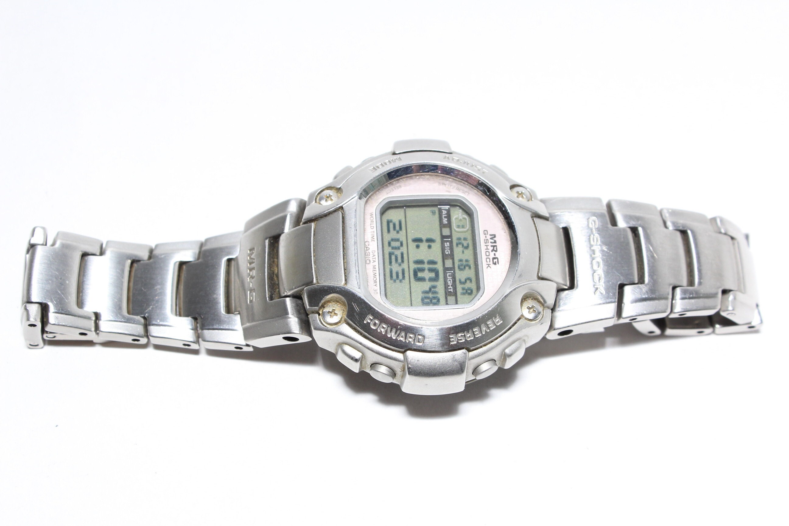 CASIO G-shock MR-G MRG-220 Floral Pink Rare Model Metal Watch