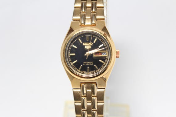 セイコーSEIKO 5レディース自動巻(手巻付き)ゴールド4207-00W0 Seiko 5
