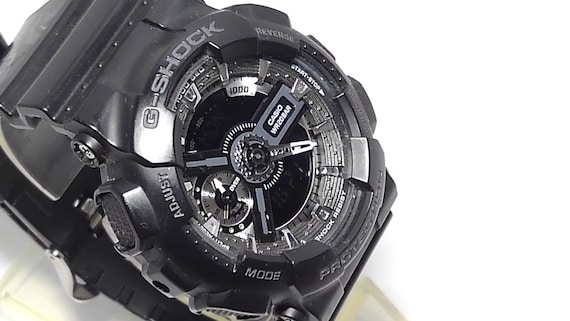 CASIO G-SHOCK GMA-S110 Black Floral Rose Auto Light Watch - Etsy