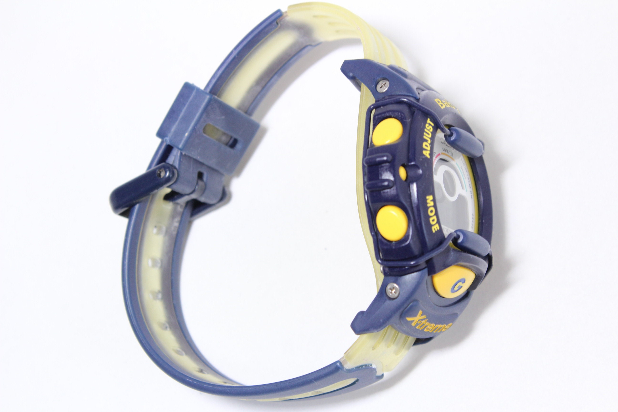 CASIO BG-340 X-treme Sport Baby G Shock Blue Yellow - Etsy