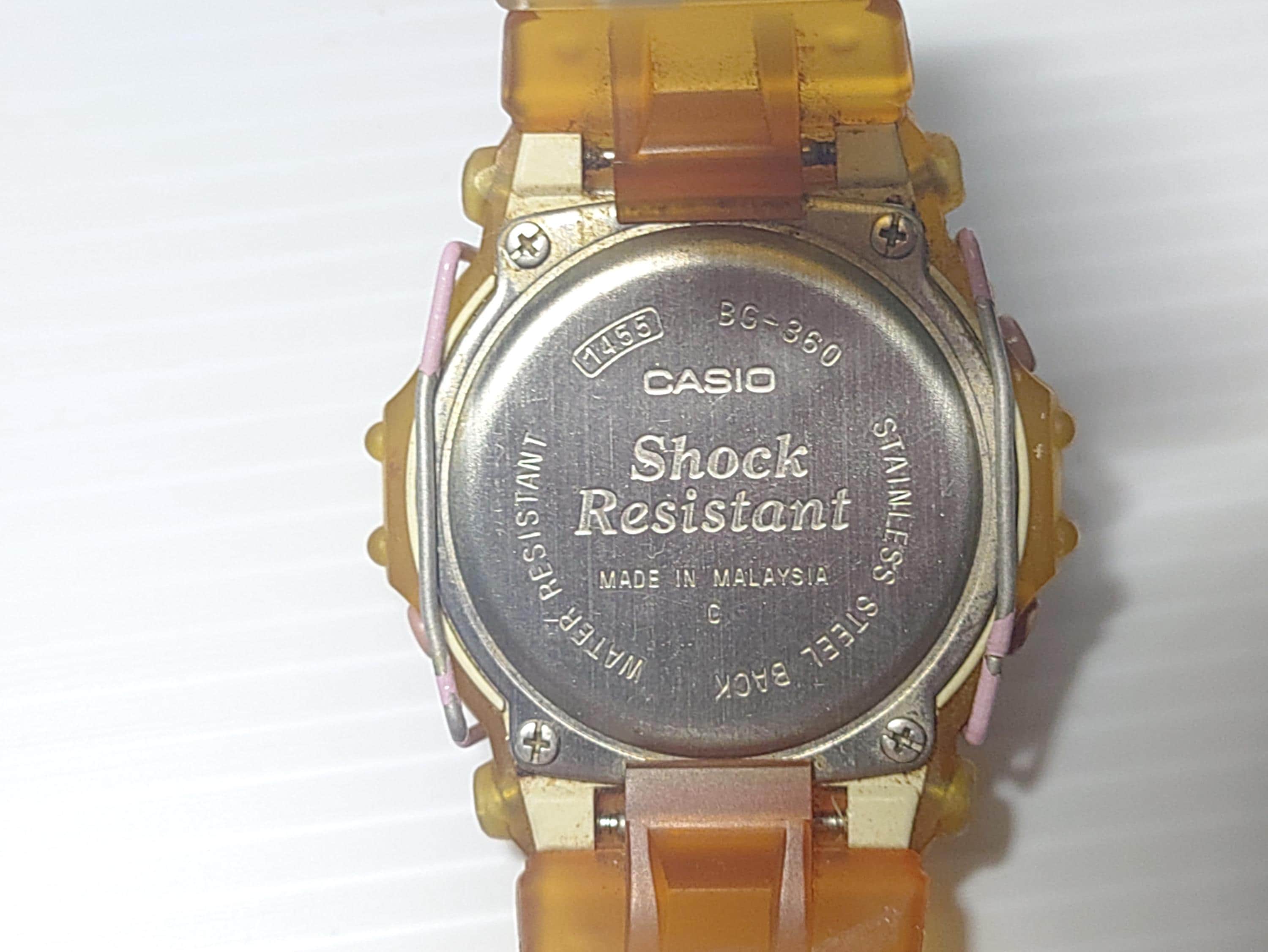 CASIO BG-360 Clear Purple Baby-g Shock Resistant Digital - Etsy