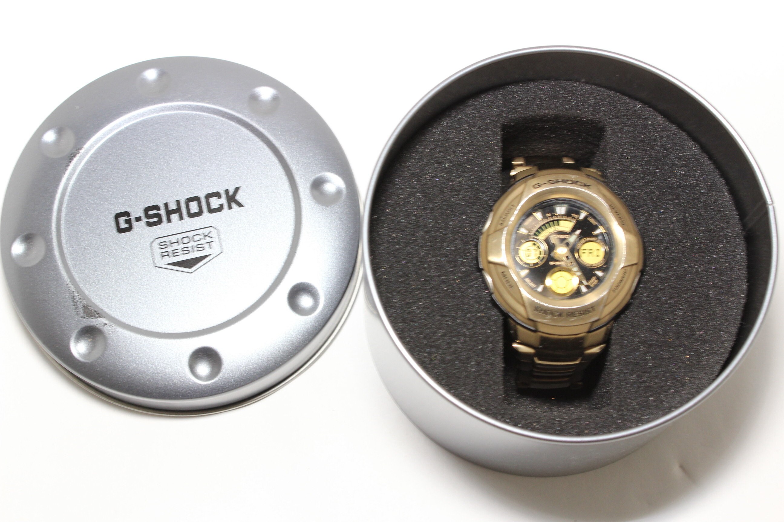 CASIO G-1800GD Treasure Gold Analog Digital Metal Band G-shock