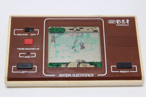 新品未使用　バンダイ ゲームウォッチ　 影忍者 LCD GAME カゲニンジャ Kage Ninja Bandai Electronics LCD Game Digital Retro - Etsy