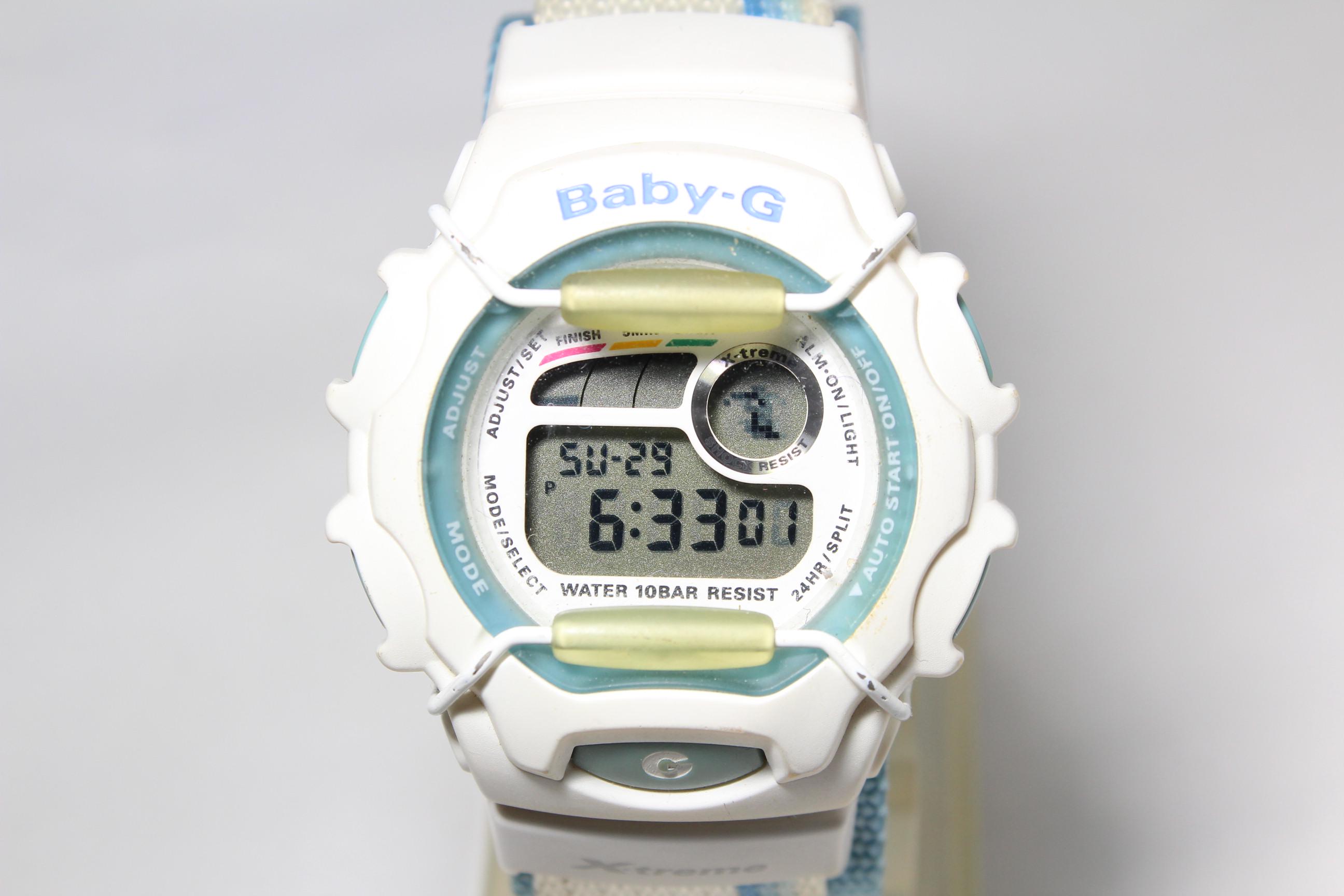 CASIO BABY-G 2250 ホワイト Casio Baby-G Digital Pastel Green Resin Strap Quartz BG-169U