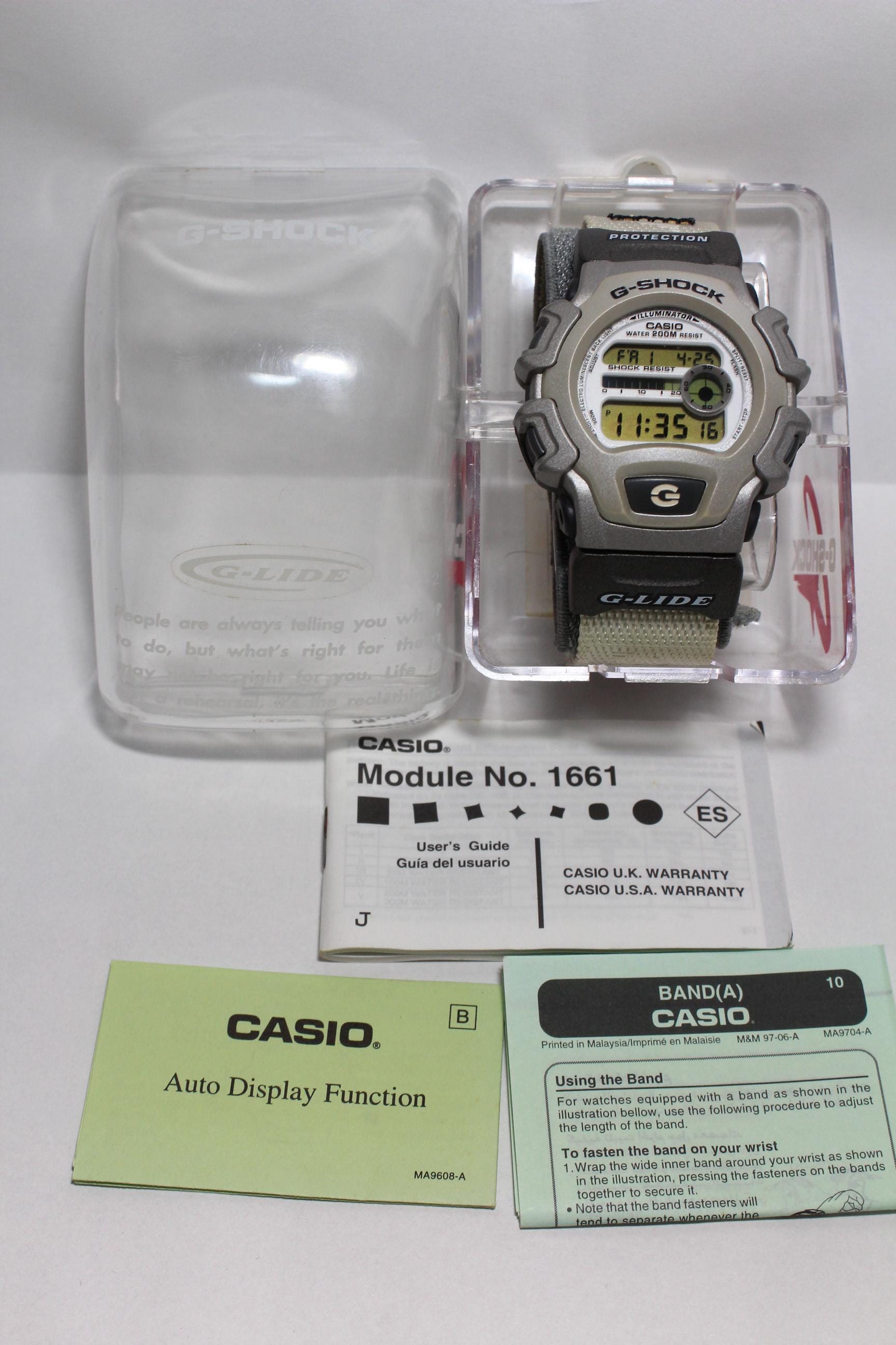 時計 G-SHOCK DW-004 G-LIDE Casio G Shock DW-004 G-Lide Alarm Chronograph Y2K Vintage