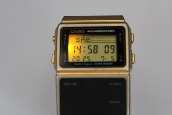 Casio DATA BANK Multi Lingual DBC-611G Gold vinta… - image 10