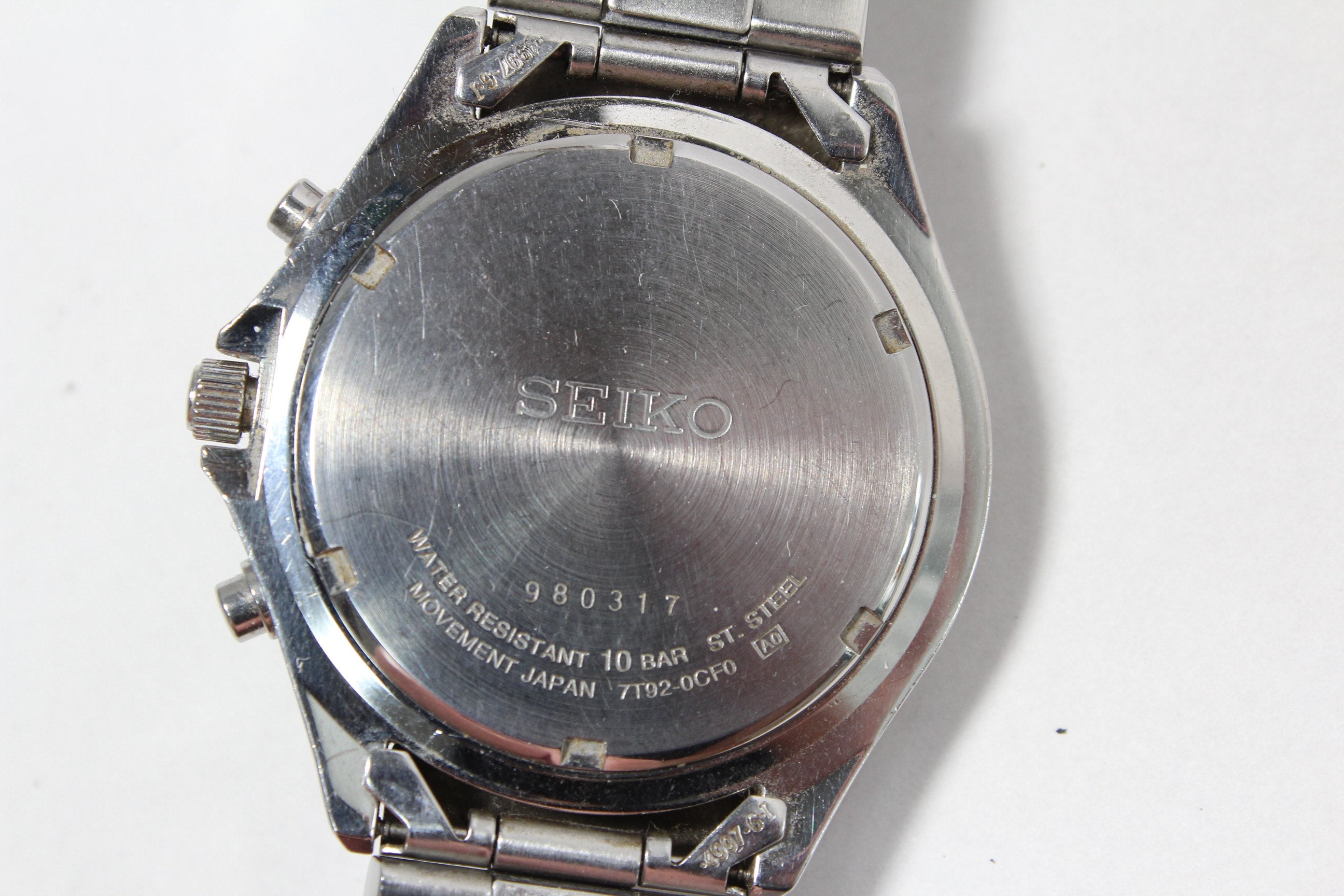SEIKO CRONOGRAPH 7T92-0CF0 Analog Vintage Watch Japan - Etsy