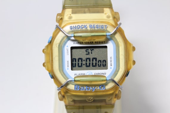 CASIO BG-360 Clear Blue Baby-g Shock Resistant Watch Square - Etsy