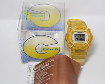 CASIO BG-300 yellow Digital Baby-G shock resistant Watch