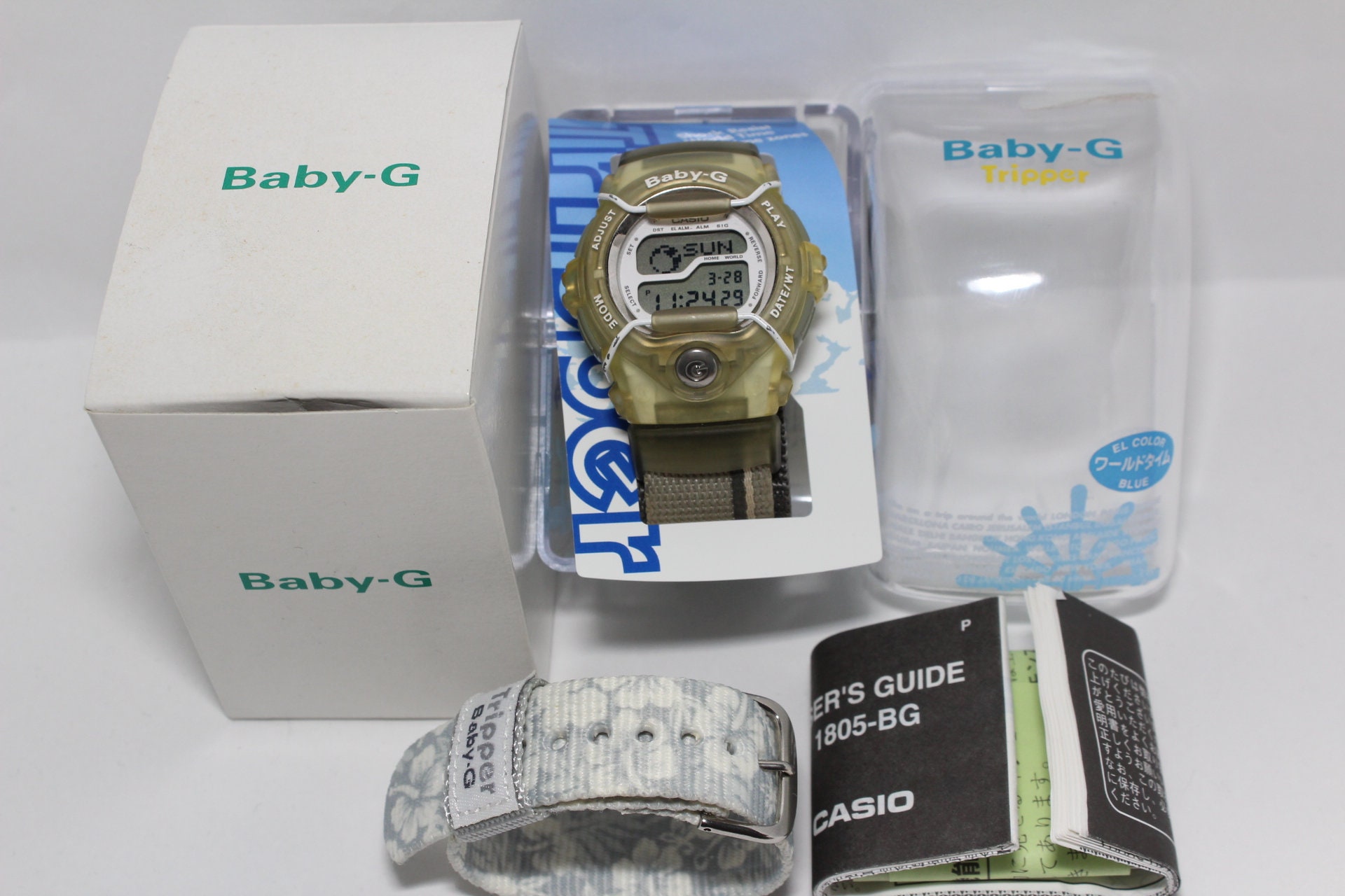 お歳暮・冬ギフト特集2024 CASIO BGT-100B-8T Tripper Clear Baby-g Shock Resistant Watch 時計