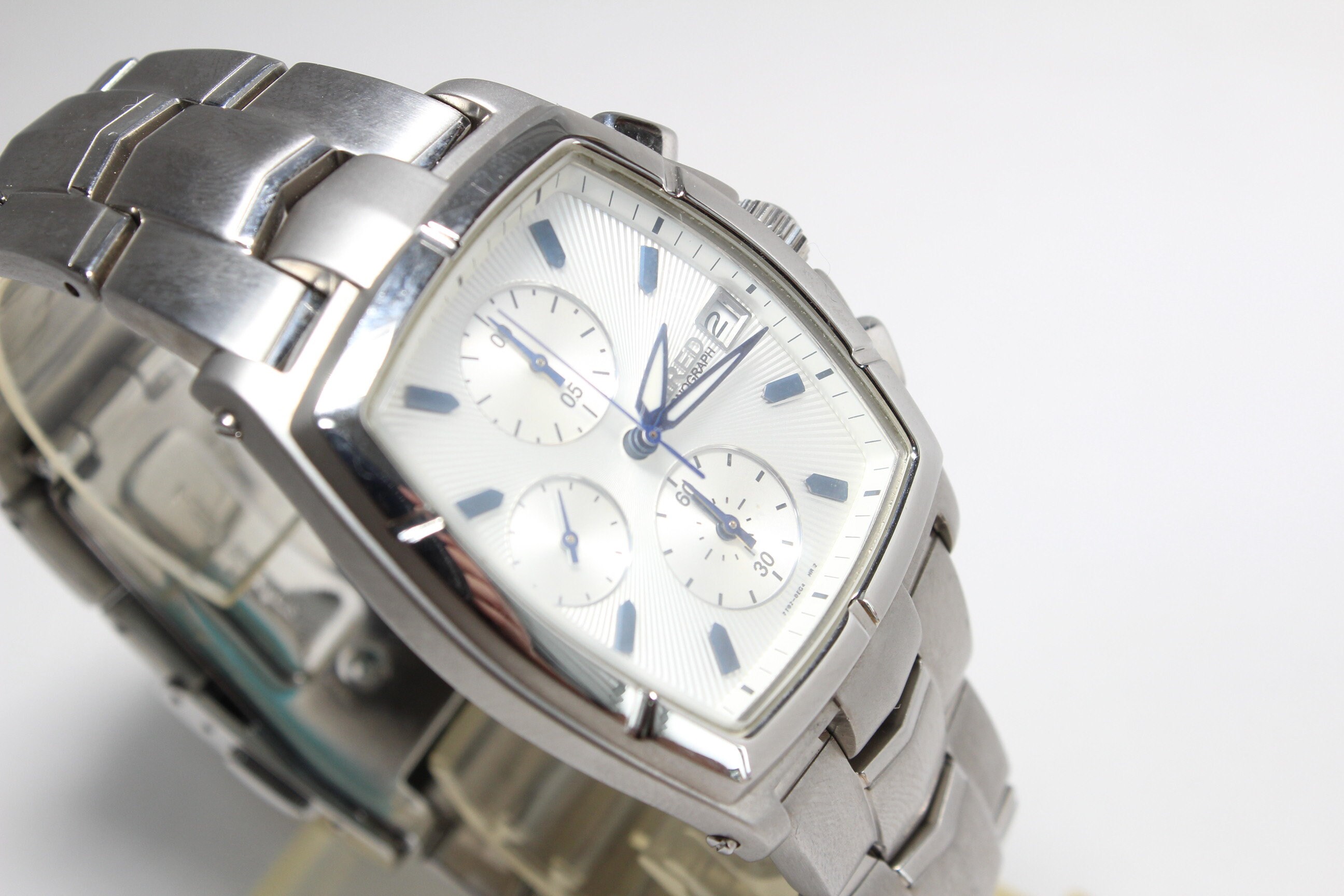 Seiko Alba Chronograph Men's Watch Quartz Bracelet JDM Blue