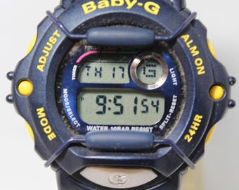 Vintage Casio Baby g G shock Protection BGA 107 5001 Watch in Excellent Cosmetic and Working Condition Etsy