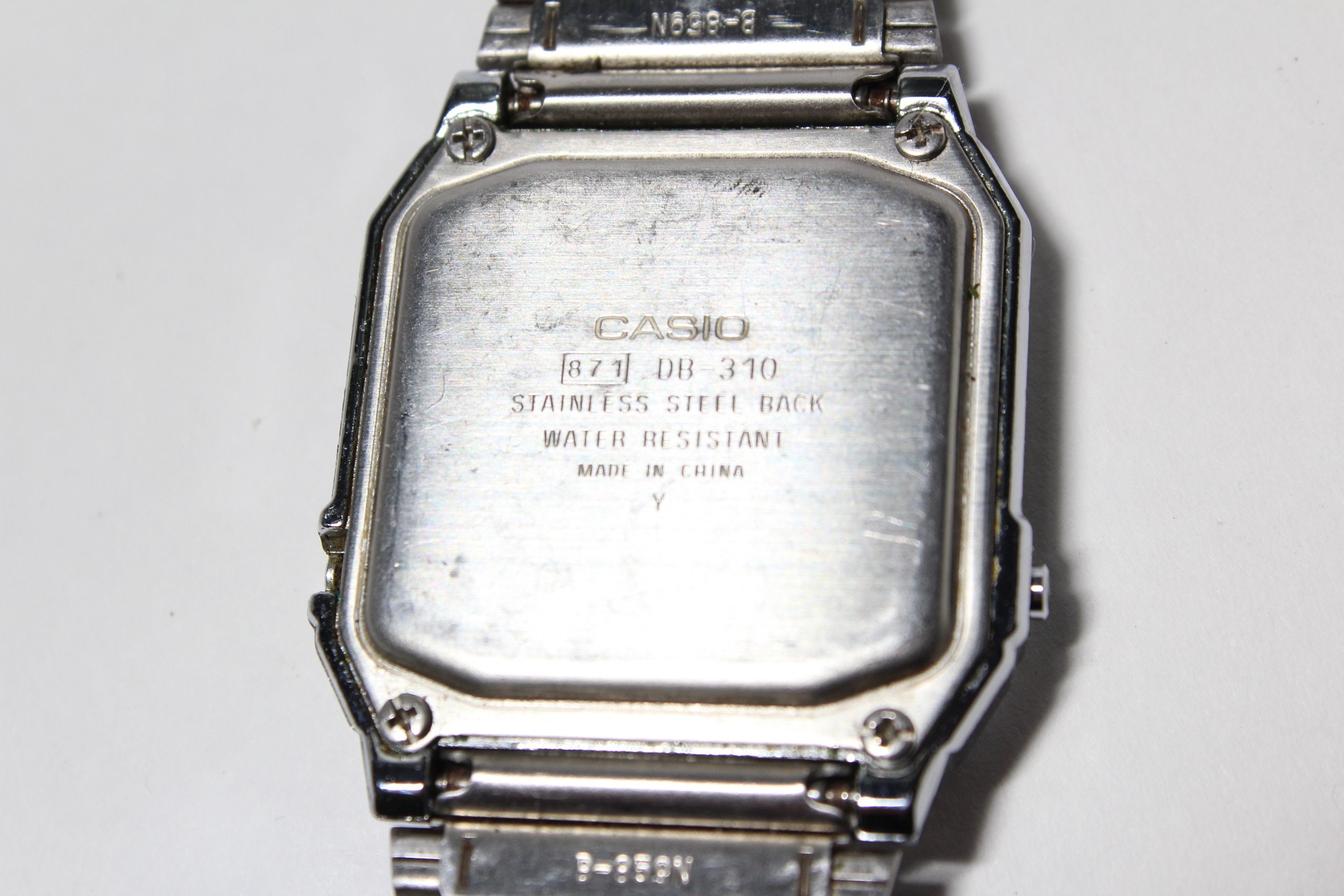 カシオ データバンク DB-310 シルバー テレメモ レトロ 腕時計