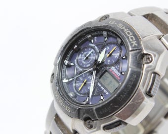 CASIO MR-G MRG-7000DJ Titanium Analog Digital Metal Band G-shock