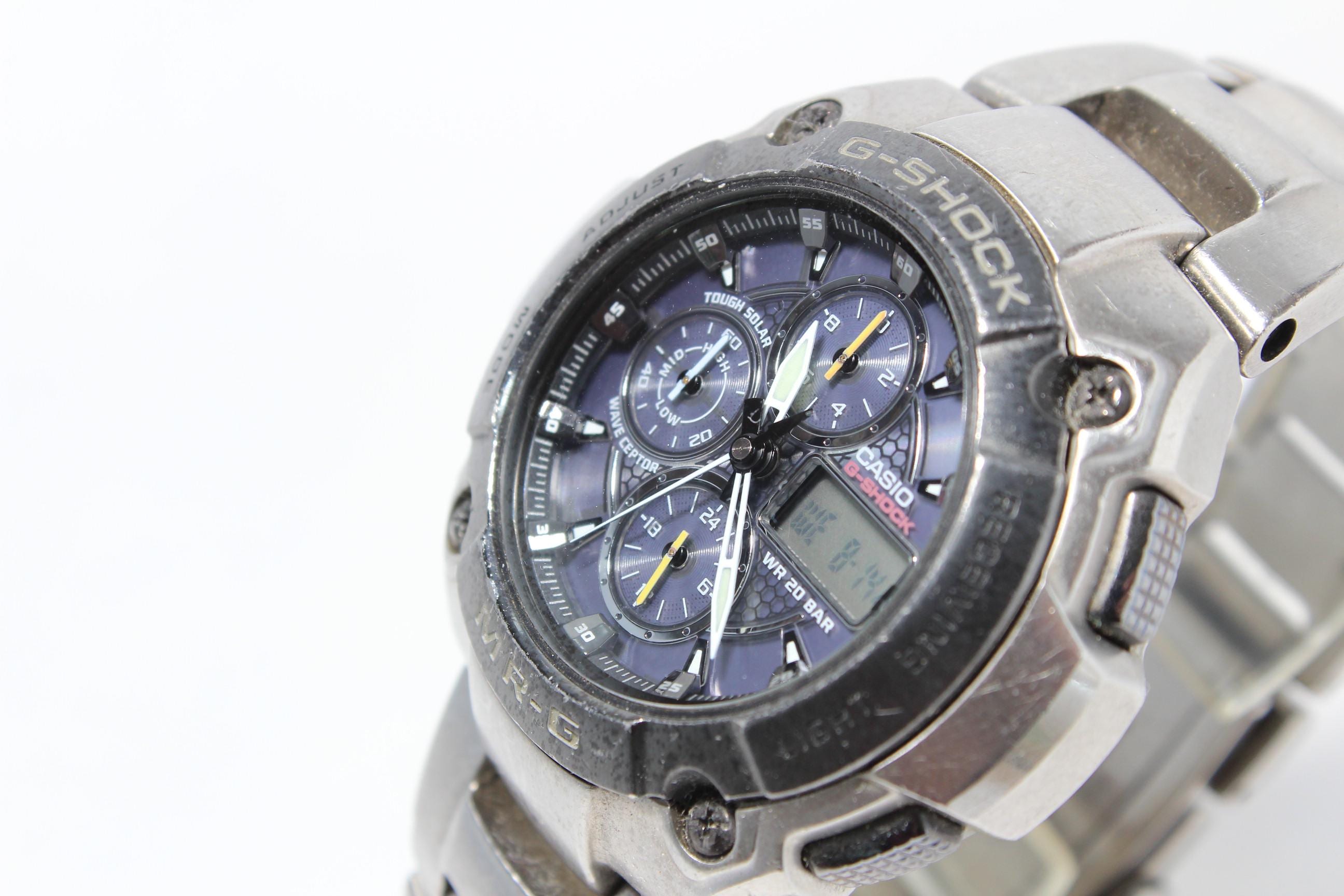 CASIO MR-G MRG-7000DJ Titanium Analog Digital Metal Band G-shock