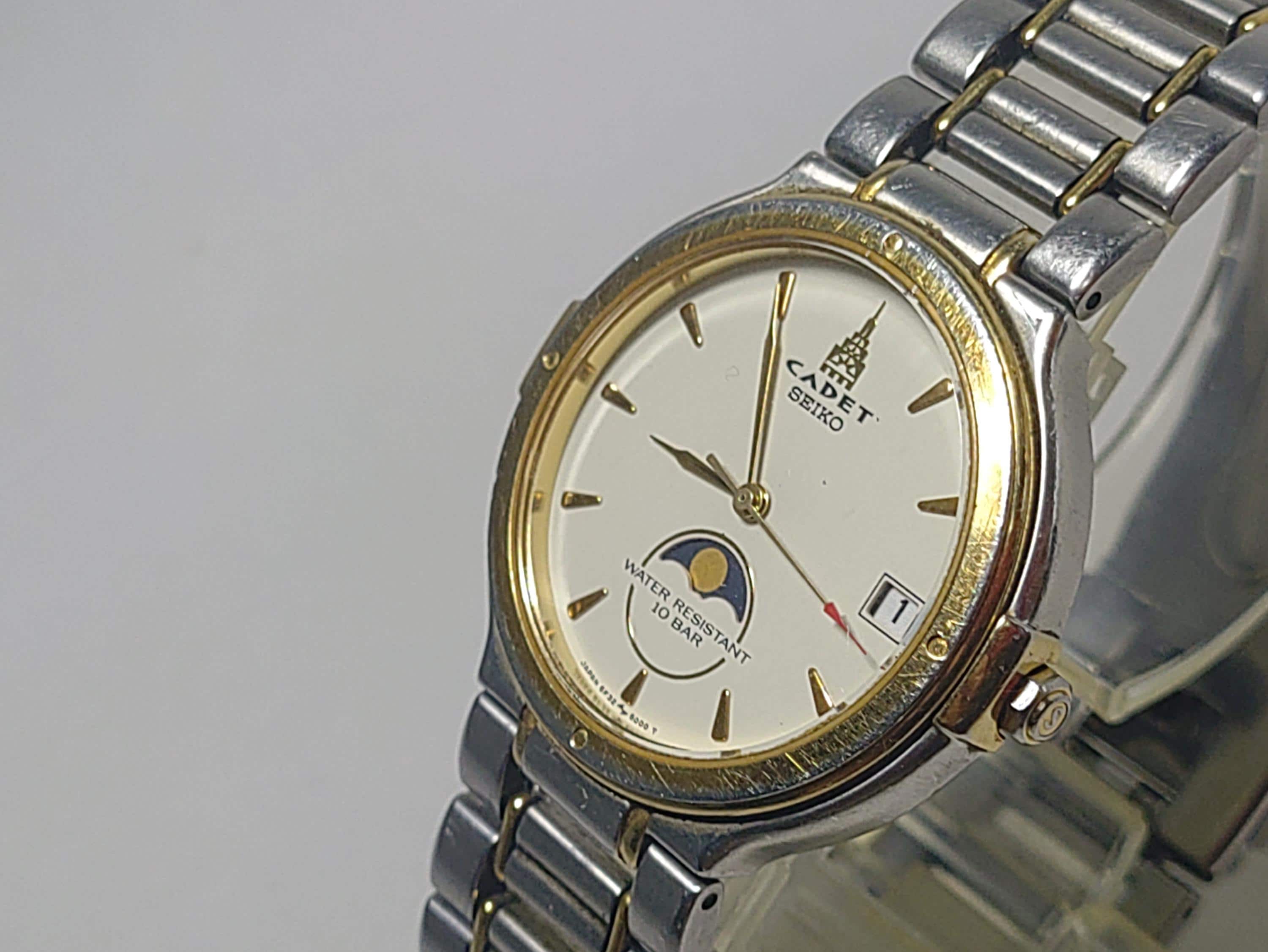 SEIKO CADET 6F32-6000 Moon Vintage Casual Watch - Etsy