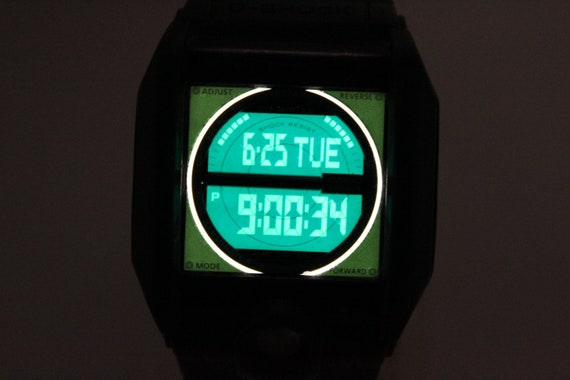 CASIO G-8100A green rectangle G-Shock resistant Wa