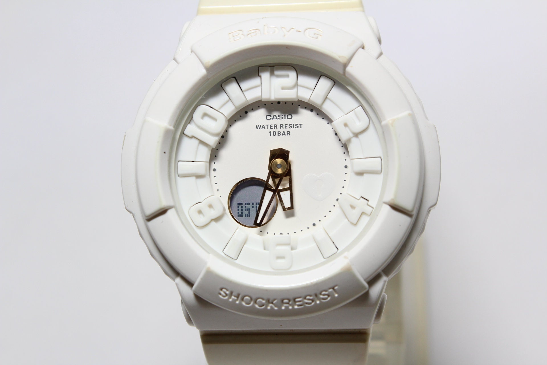CASIO BGA 132LA WeiBe Analog Digital Baby G resistente Armbanduhr Etsy