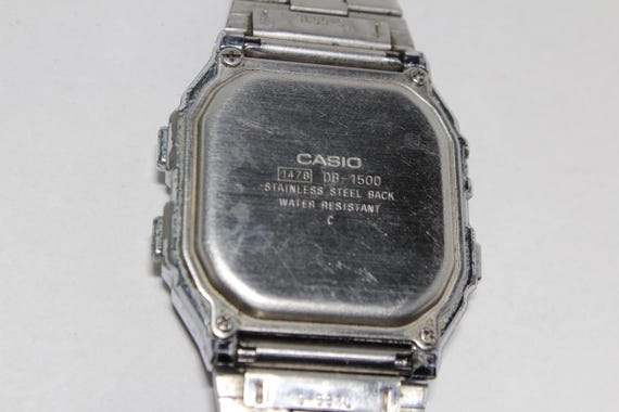 Casio DATA BANK DB-1500 silver telememo vintage s… - image 6