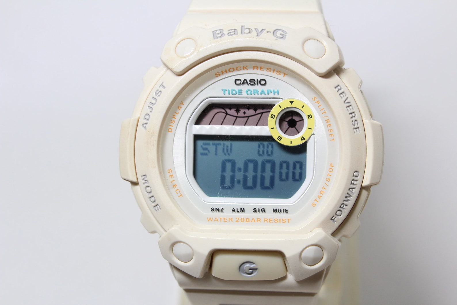 casio g lide white
