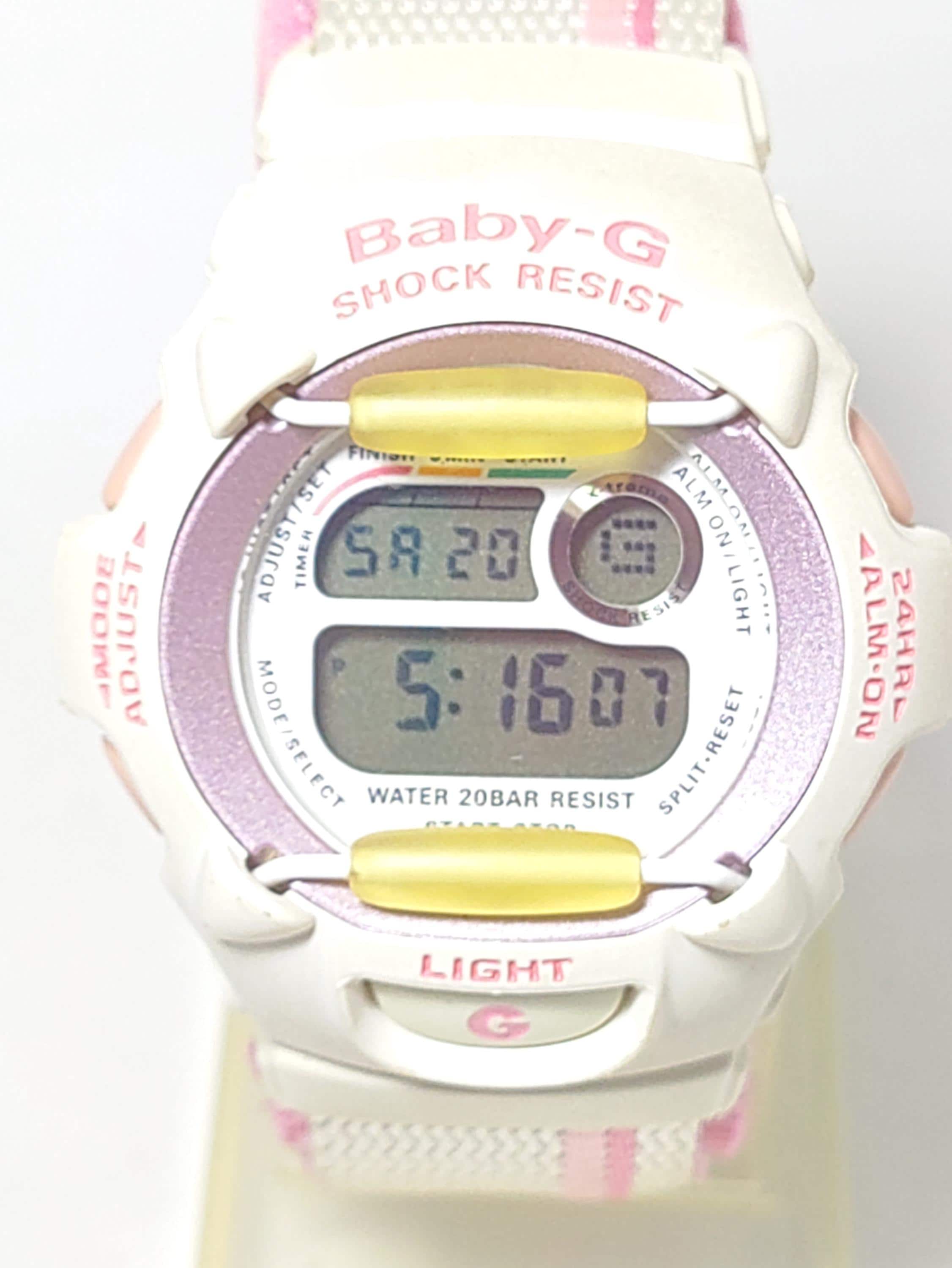 CASIO Baby-g BGX-110 White Pink - Etsy