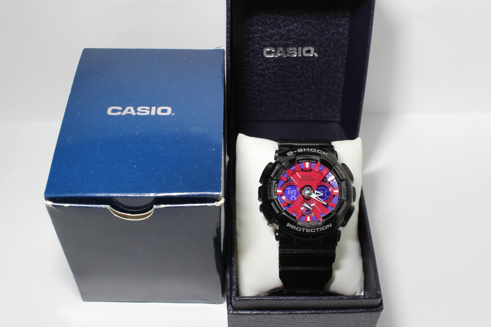 CASIO GA-120B-1AJF Crazy Colors Black Red Blue G-shock Watch