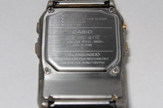 Casio DATA BANK Multi Lingual DBC-611G Gold vinta… - image 7