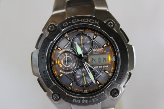 CASIO MR-G MRG-7000DJ Titanium Analog Digital Metal Band G-shock