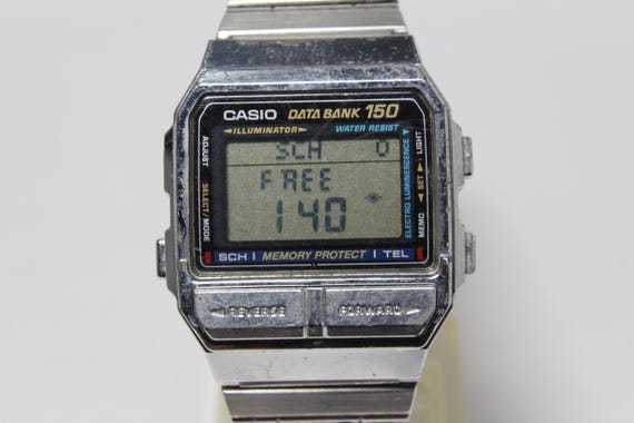 Casio DATA BANK DB-1500 silver telememo vintage s… - image 8