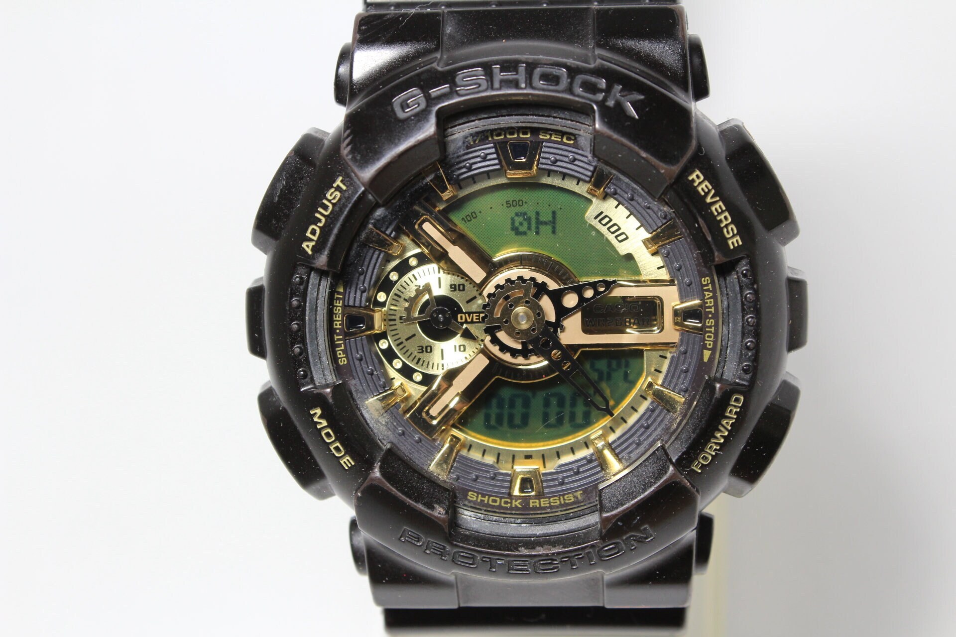 CASIO GA-110BR Big Case Antimagnetic Black Gold G-shock ...