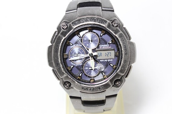 CASIO MR-G MRG-7100BJ Titanium Analog Digital Metal Band G-shock 