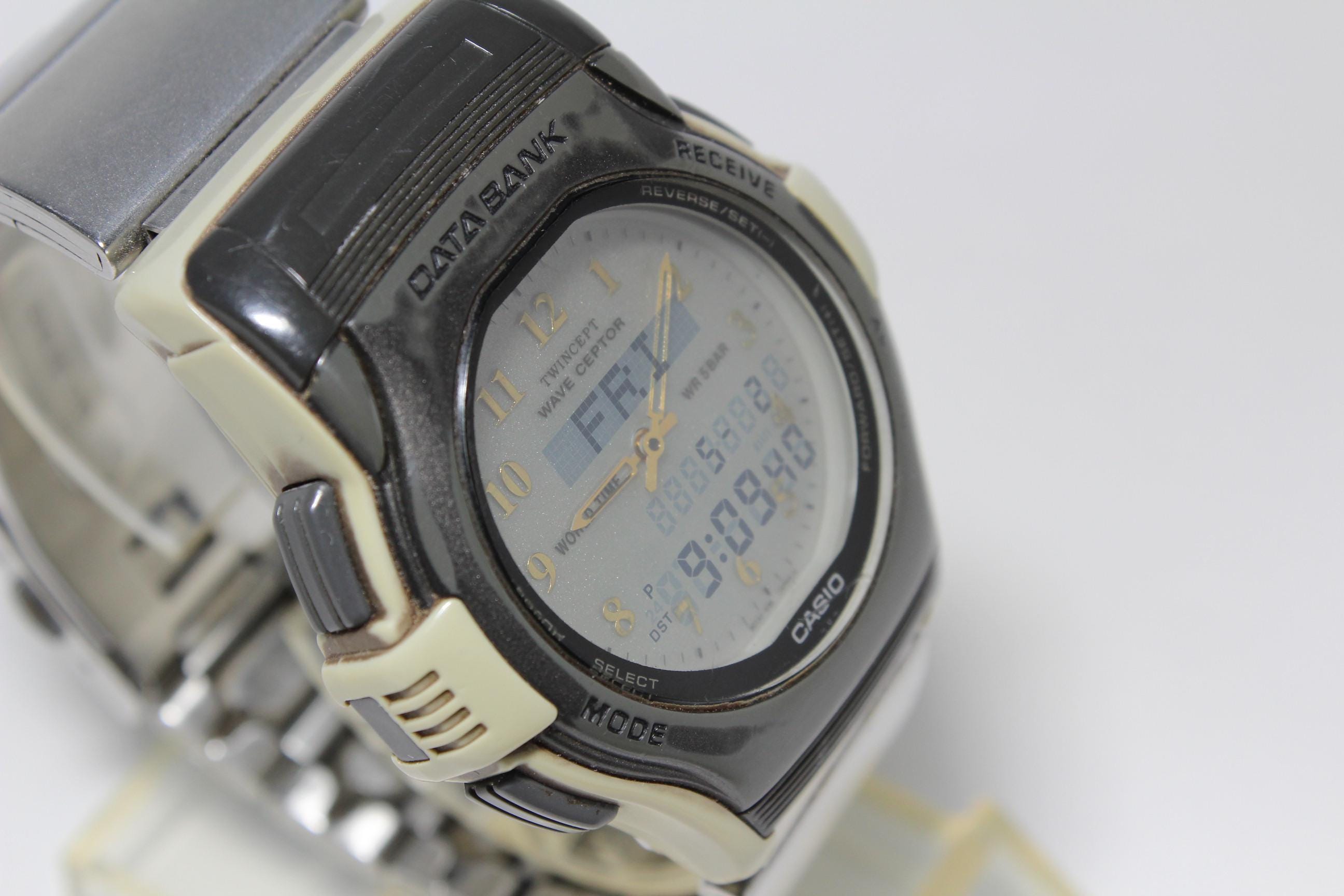 Casio DATA BANK FKT-2000 Digital Analog Watch Metal Band - Etsy