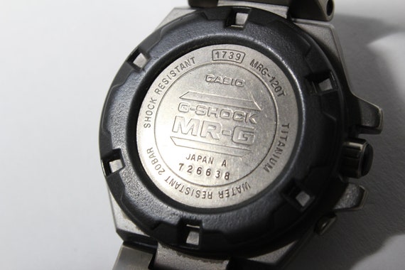 sjækel toilet Tempel CASIO G-shock MR-G MRG-120T Titanium Analog Watch - Etsy