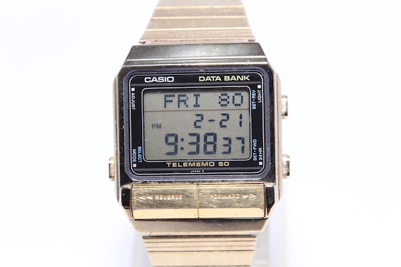 時計 CASIO Cognit Schema TELEMEMO 50 Casio - Data Bank - Telememo 50 -Digital - Made In Japan - Ref D-8