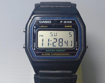 Vintage Casio Marlin Quartz Digital 248 W-24 Alarm Wristwatch for