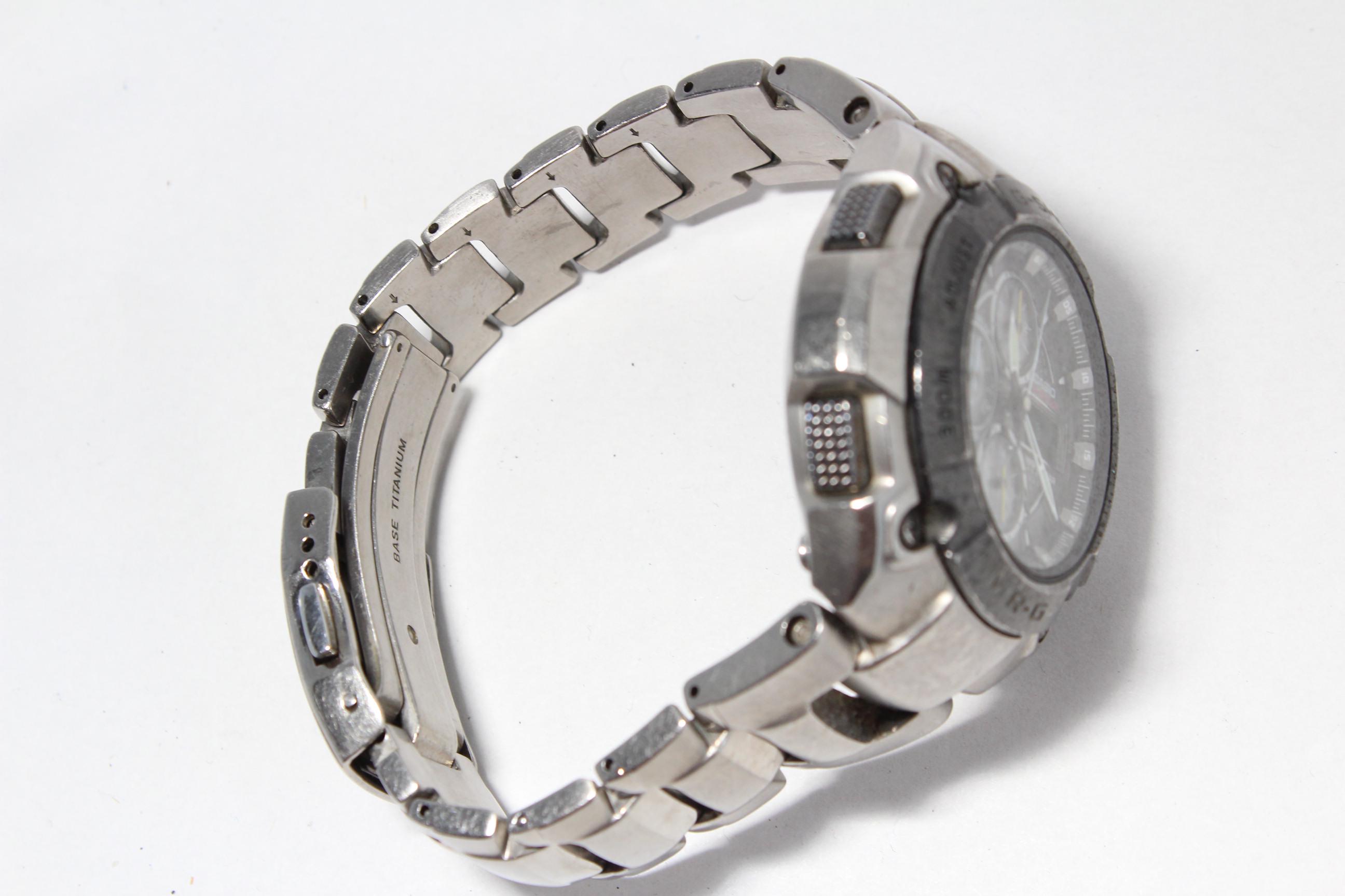 CASIO MR-G MRG-7000DJ Titanium Analog Digital Metal Band G-shock 