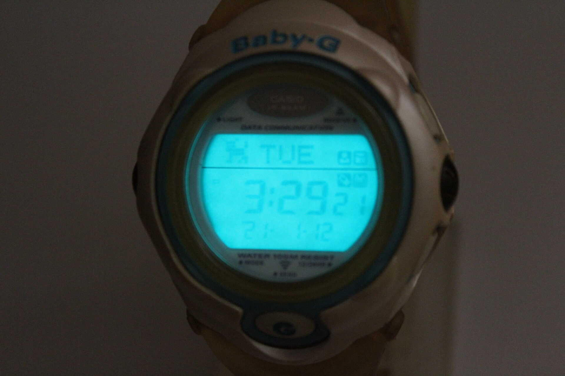 CASIO BGF130 Clear Babyg Shock Resistant Watch Infrared Data
