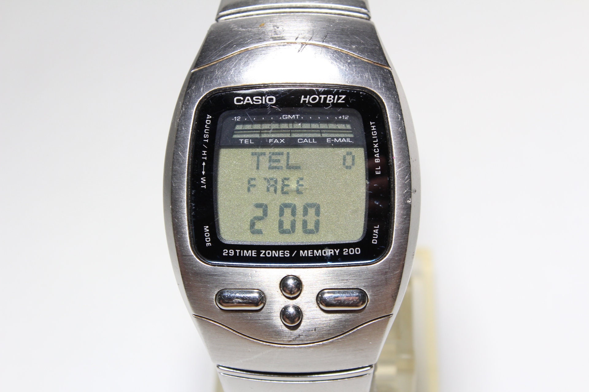 Casio DATA Bank HOTBIZ HBZ-110 Silver Retro Watch Vintage Casual Rectangle - Etsy Casio DATA Bank HOTBIZ HBZ-110 Silver Retro Watch Vintage Casual Rectangle - Etsy