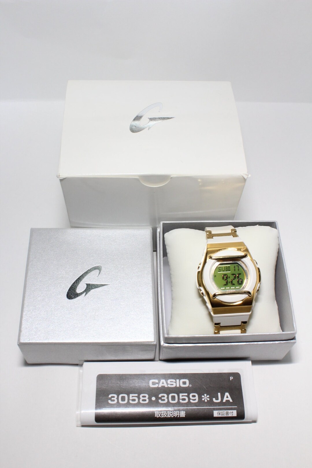 CASIO MSG-163CG White Gold Baby-G shock resistant G-ms watch Etsy 日本