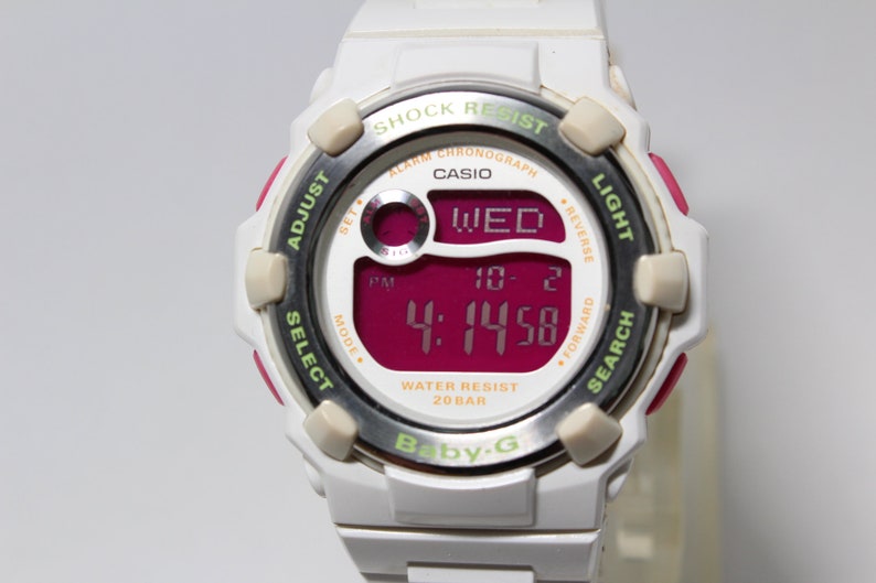g shock silver pink