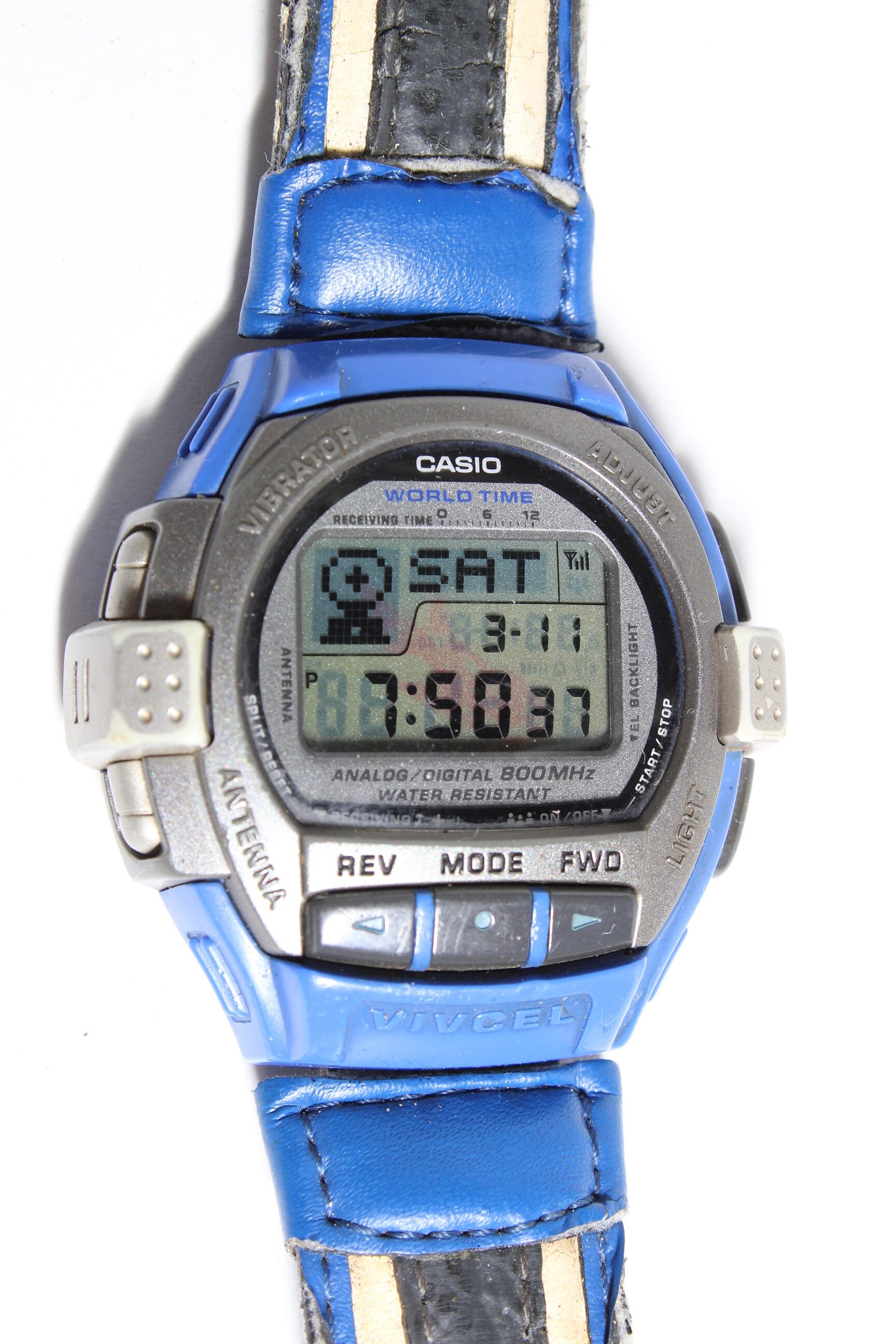 Buy CASIO VCL-100S VIVCEL Blue Retro Watch Vintage Casual