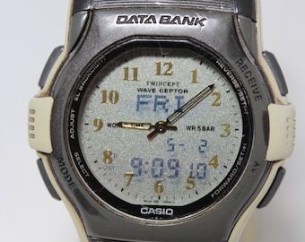 Casio DATA BANK FKT-2000 Digital Analog Watch Metal Band - Etsy