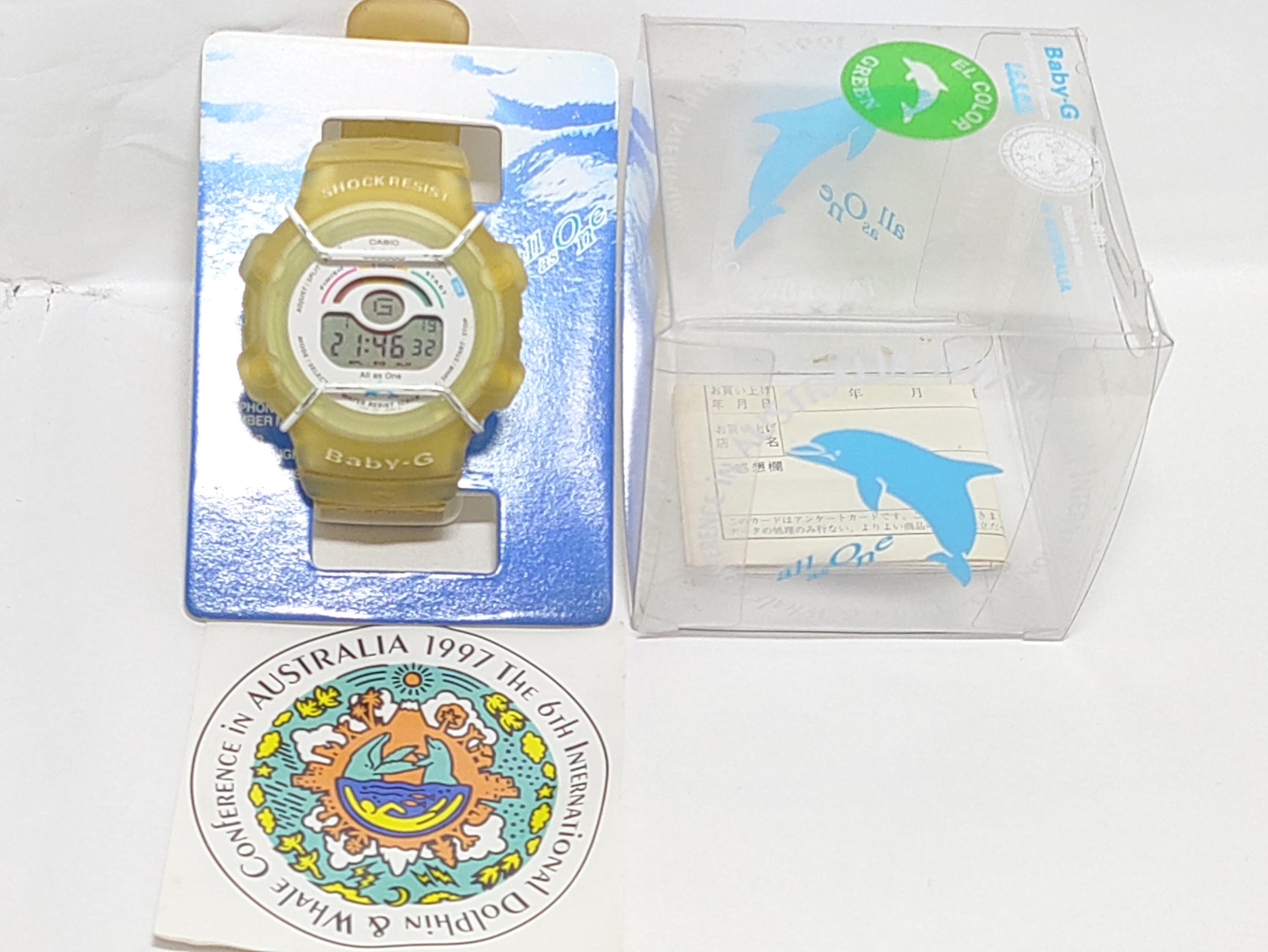 CASIO BG-110K International Dolphin Whale Conference Baby-g Watch 